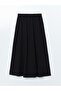 Elastic Waist Poplin Women's Flared Skirt (S5) - 5