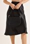 Zippered Baguette Women's Handbag Black - 3