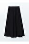 Elastic Waist Poplin Women's Flared Skirt (S5) - 6