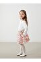 Girls' Floral Skirt with Elastic Waist (S5)
