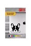 Dog Facing Through Glass - Vehicle, Auto, Laptop, Wall Compatible Sticker 10*9 Cm - 4