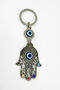 Colorful Stone Hamse Keychain, Fatima Mother Hand Keychain - 5