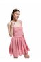 Strappy U-Neck Pleated Gingham A-Line Mini Dress - 3