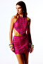 Dera Knitted Mini Skirt (Fuchsia)