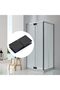 Ranbo 304 Stainless Steel 180 Degree Square Frameless Glass Clamp Connector/Shower Door Fixed Panel/ - 6