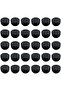 Antrader Furniture Foot Table Chair Legs Blanking End Plastic Round Ribbed Tube Insert Plug Cap Cove - 2