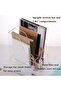 Acrylic File Organizer with Pencil Holder, Multi-Functional Clear Desk Organizer, 3 Compartments - 4