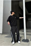 Baggy Parachute Fabric Stopper Leg Sweatpants - 2
