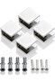 SAYAYO Glass Shelf Bracket Holder, 4 PCS Adjustable Shelf Clamp Metal Wall Mounted Shelf Supports fo - 6