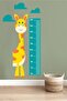 Giraffe Height Measurement Chart Wall Sticker