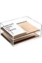 Acrylic Stackable Letter Tray Desk Organizer, Clear Paper Tray Set of 2