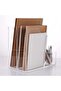 Acrylic File Organizer with Pencil Holder, Multi-Functional Clear Desk Organizer, 3 Compartments - 3