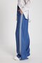 Women's Indigo 100% Modal Loose Cut Side Striped Trousers 29139 - 3