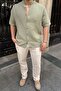 Mingan Men's Summer Cotton Shirt Lapel Short Sleeve Buttoned Comfortable Fit - 7