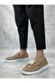 Laceless Linen Tasseled Men's Shoes Mustard (White Sole) - 3