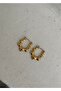 Vintage Steel Hoop Earrings - 3