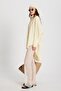 Women's Yellow Special Design 100% Cotton Oversize Tunic Long Shirt 29017 - 7