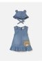Baby Girl Hat Sleeveless Denim Dress Blue 1871 - 2