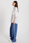 Women's Indigo 100% Modal Loose Cut Side Striped Trousers 29139 - 6