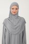 Women's Hijab Cotton Headscarf Prayer Dress Lace One Piece Combed Cotton Fabric - 3