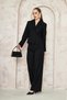 Women's Jacket Women's Blazer Jacket Black Buttoned Stylish Transitional Classic Stylish Sporty - 6