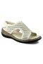 2880 Genuine Leather Daily Women's Sandals-Bone