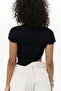 Norris Asymmetrical Black Crop - 5