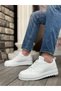 Lace-Up Men's Sports Shoes White (White Sole) - 2