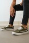 Lace-Up Men's Sports Shoes Green (White Sole) - 2