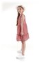 Kids Girl's Dress Seersucker Gingham Hat Set Dress Ak2524 - 8