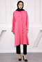 Pink Striped Slit Tunic - 2