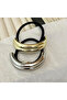 Women's Gold-Silver Rubber Buckle Set of 2 - 2