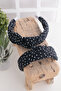 Mini Polka Dot Patterned Knotted Satin Crown - for Adults - 3
