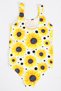 Girls' Swimsuit Yellow Sunflower Pattern Comfortable Quick Dry Swimsuit Sea Pool Beach Swimsuit - 6