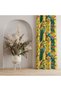 Peacocks and Flowers Curtain on Yellow – Stylish and Roomy Style 140X260 cm Single Wing