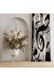 Decorative Abstract Music Patterned Background Curtain – Aesthetic & Original Touch 140X260 cm Single Wing