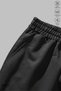 Men's Elastic Waist Pocket Sports Training Daily Cotton Flexible Size 10 Crown Printed Black Shorts - 7