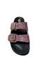Women's Flat Sole Buckle Stone Slippers - 4
