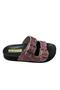 Women's Flat Sole Buckle Stone Slippers
