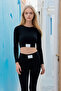 Long Sleeve Crop High Waist Ribbed Flared Leggings Bottom-Top Suit-42026 - 2