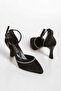 Women's Evening Dress Shoes with Stones on the Ankle and Quality and Elegance Heels - 5