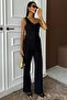 One Shoulder Bustier Plazzo Pants Viscon Suit 10159 - 5