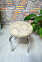 Stool Cover Jacquard Fabric Wood Shell - 3