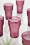 Acrylic Plum Single Tall Cup & Water Soft Drink Cup 400 ml (Not Glass) - 3