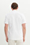 Men's White 100% Cotton Tailored Slim Fit Slim Fit Buttoned Collar Shirt - 5