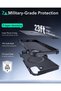 iPhone 16 Stand Case Cyber Tough Halolock Magsafe Silicone - Light Blue Compatible - 3