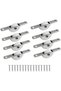 Rierdge 8Pcs 18mm Sliding Door Pulley Furniture Roller Wheels for Screen Door Closet Wardrobes Cabin - 2