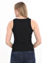 Women's Ribbed Lycra Cotton Strappy Tank Top - 5