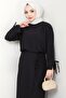 Lace Detailed Skirt Suit Black Hm2724 - 4
