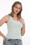Women's Ribbed Lycra Cotton Strappy Tank Top - 2